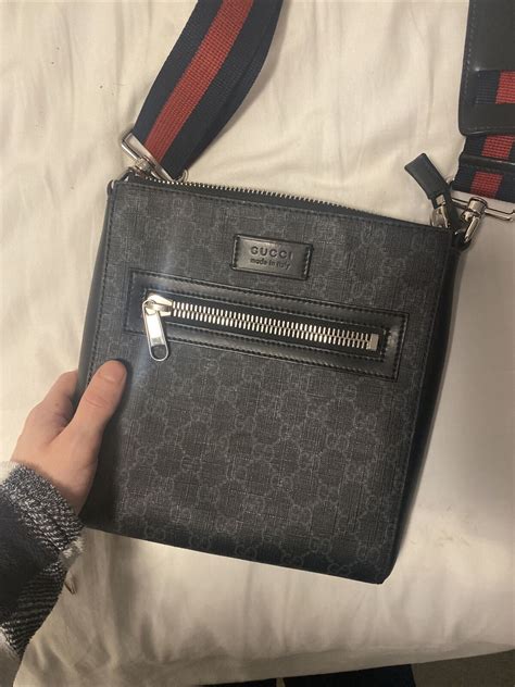 gucci messenger bags mens|authentic gucci messenger bag.